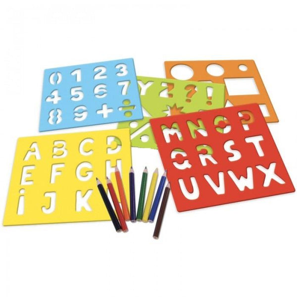 Creakit ABC & Numbers Stencils - Jouets LOL Toys