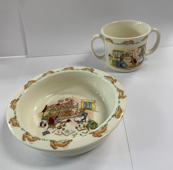 BunnyKins Royal Doulton Plate and Mug Baby Set
