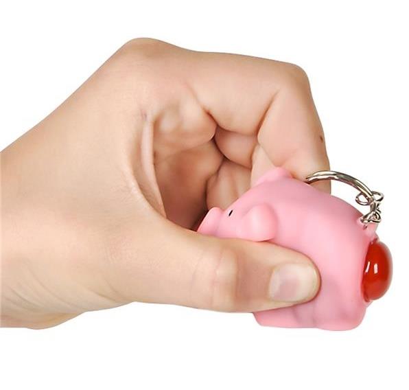 Pooping Pig Keychain