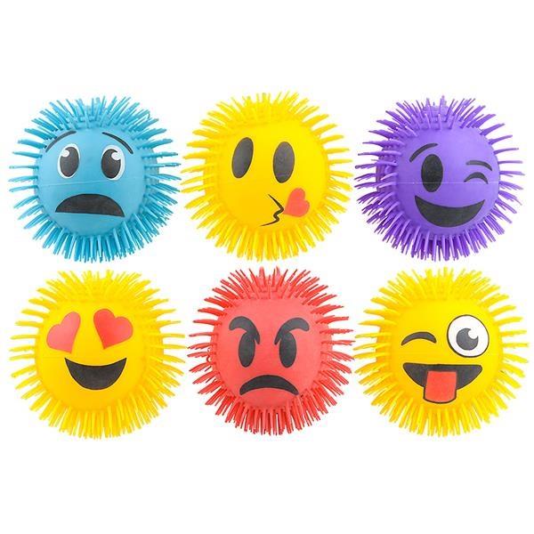 Emoji Puffer Ball Med (Yellow - Tongue Out)