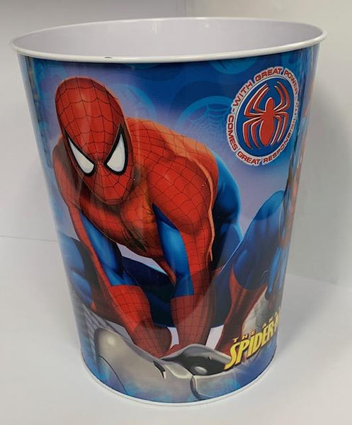 Tin Waste Basket Disney Marvel Spider-Man