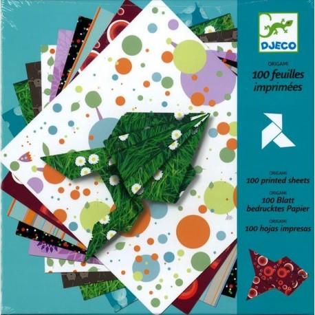 Djeco Origami 100 Printed Sheets - Jouets LOL Toys