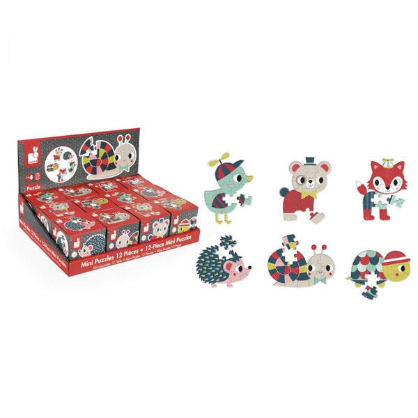 Janod Baby Forest Mini Puzzles (Assorted)