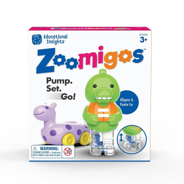 Educational Insights Zoomigos Alligator With Floatie Zoomer