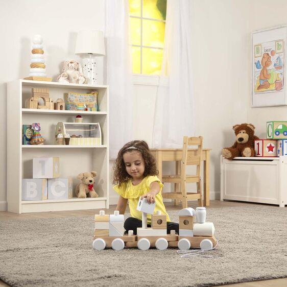 Melissa & Doug Jumbo Stacking Train (Neutral) (Montreal, In-Store or Pickup ONLY)