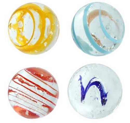 House of Marbles Handmade Moonstone (Yellow) 16mm