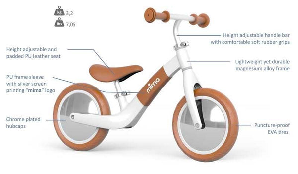 Mima Zoom Balance Bike (Black) (Montreal, In-Store or Pickup ONLY)