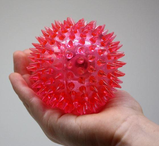 Spiky Sensory Squeaky Ball (Purple)