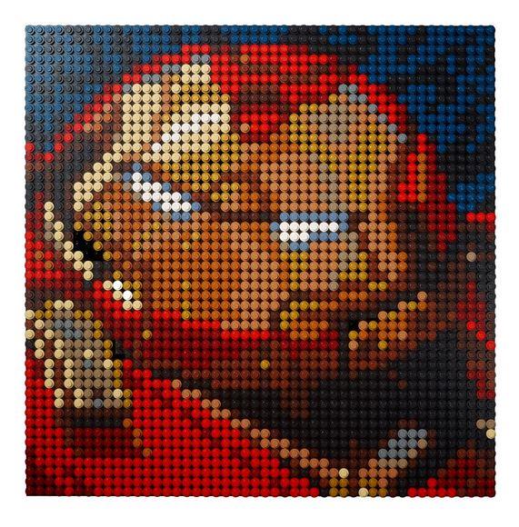Lego Disney Marvel Iron Man Dot Art - 31199