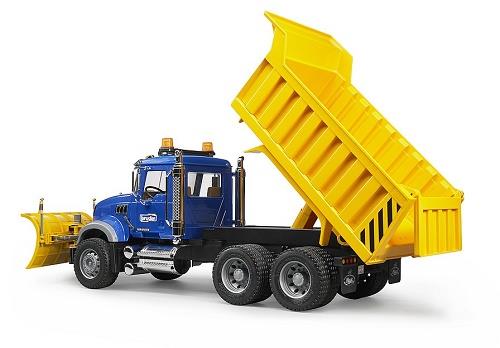 Bruder Mack Granite Dump Truck with Snow Plow - 02825