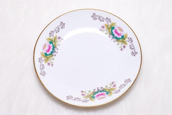 Vintage Collectible Liling China Porcelain Demitasse Floral Teacup & Saucer Set