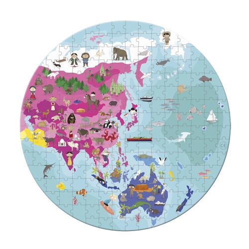 Janod Puzzle Double Sided World