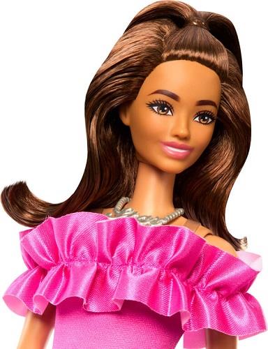 Barbie Fashion Pink Frills Dress Doll