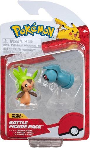 Pokemon Battle Figure Pack - Chespin and Beldum