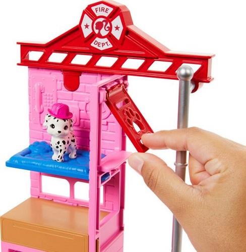 Barbie Blonde Firefighter Playset