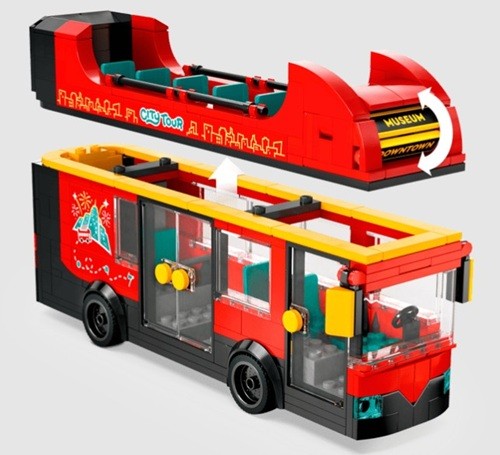 Lego City Double-Decker Sightseeing Bus / Ville Bus touristique à impériale - 60407