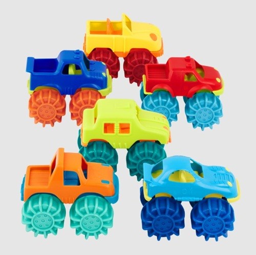 Battat Mini Monster Wheelies Trucks / Mini camions monstres