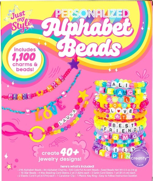 Just My Style Personalized Alphabet Beads - Perles alphabet personnalisées
