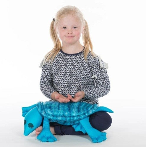 Manimo Weighted Plush Turtle (Turquoise) - Tortue en peluche lestée