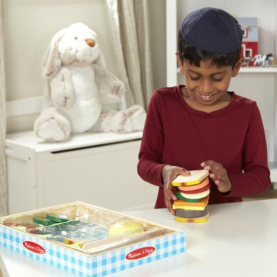 Melissa & Doug Wooden Sandwich Making Set