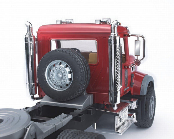Bruder Mack Granite Flatbed Truck with Loader Backhoe (Montreal, In-Store or Pickup ONLY)