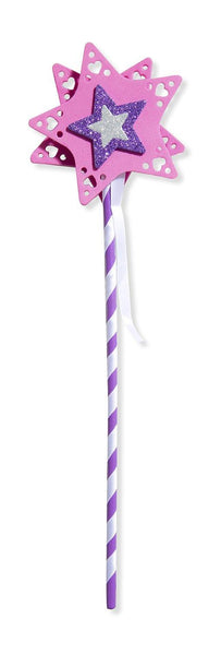 Melissa & Doug Mess-Free Glitter Foam Tiara & Wand