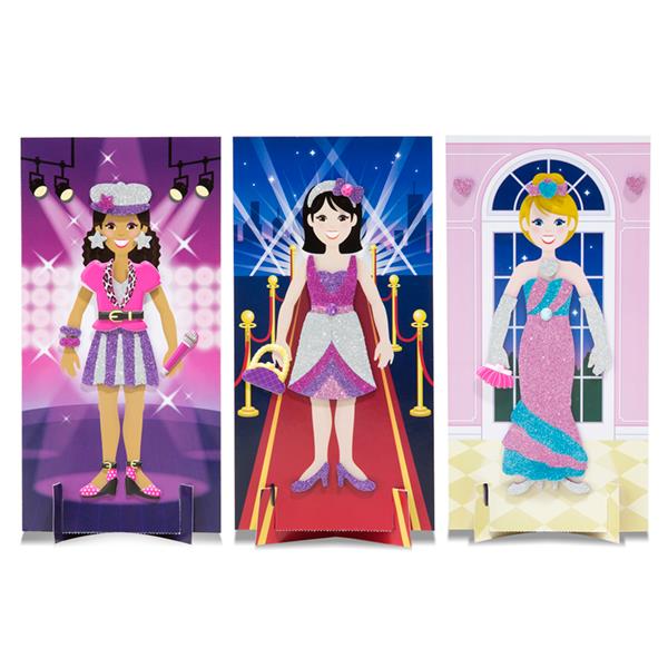 Melissa & Doug Mess-Free Glitter Fancy Party Fashions