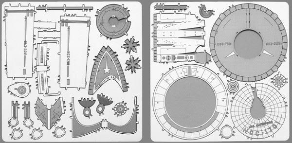 Star Trek USS Entreprise 3D Metal Model