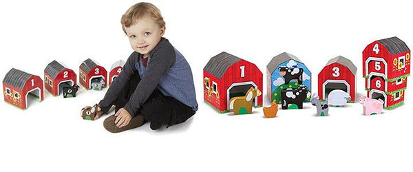 Melissa & Doug Nesting and Sorting Barns and Animals
