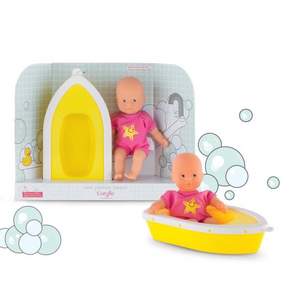 Corolle Mini Bath Plouf Doll and Boat