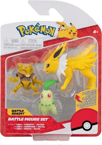 Pokemon Battle Figure Pack (Jolteon, Chikorita, Abra)