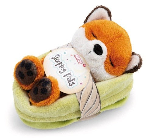 Nici Sleeping Fox Plush - Peluche de renard endormi