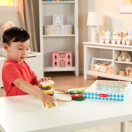 Melissa & Doug Wooden Sandwich Making Set
