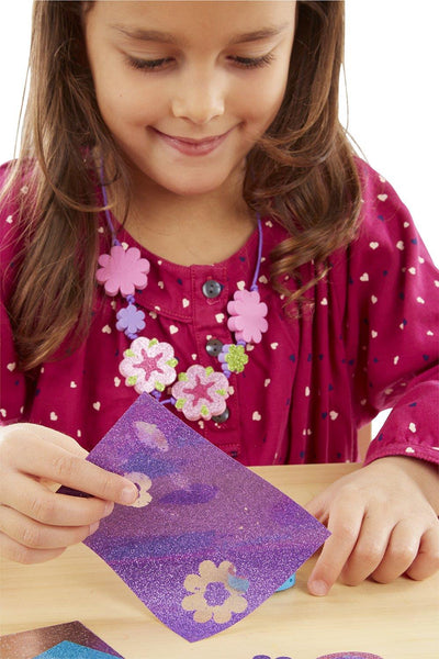 Melissa & Doug Mess-Free Glitter Foam Beads