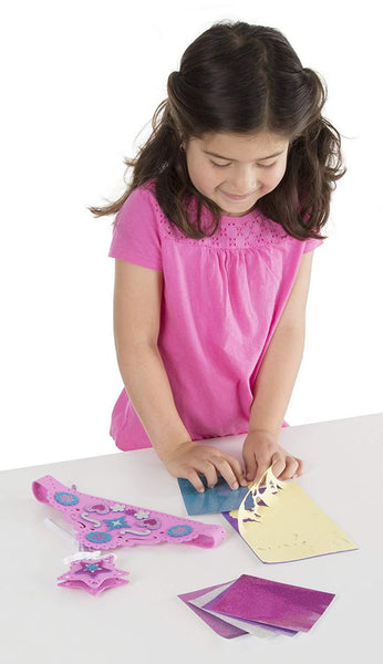 Melissa & Doug Mess-Free Glitter Foam Tiara & Wand
