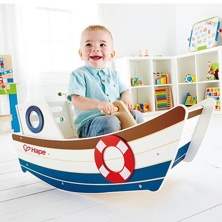 Hape High Seas Rocker Boat (Montreal, In-Store or Pickup ONLY)
