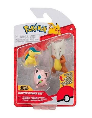 Pokemon Battle Figure Pack (Marowak, Cindaquil, Jigglypuff)