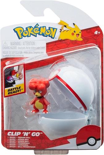 Pokemon Clip 'n' Go Magby With Premiere Ball