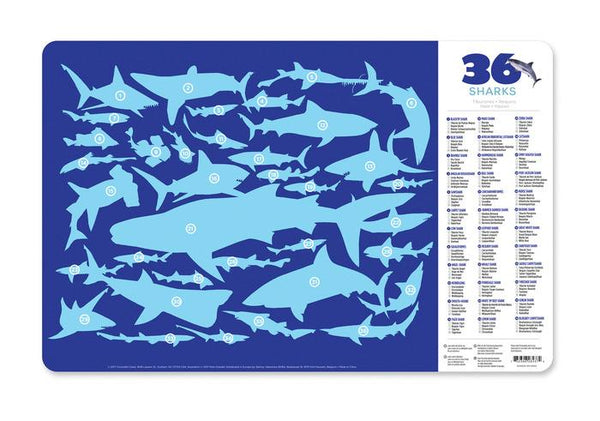 Crocodile Creek Placemat Sharks