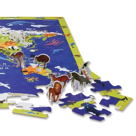 Crocodile Creek Puzzle Discover the World (100 pcs)