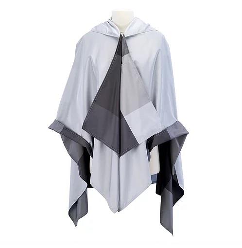Galleria RainCape Grey Oversized Plaid