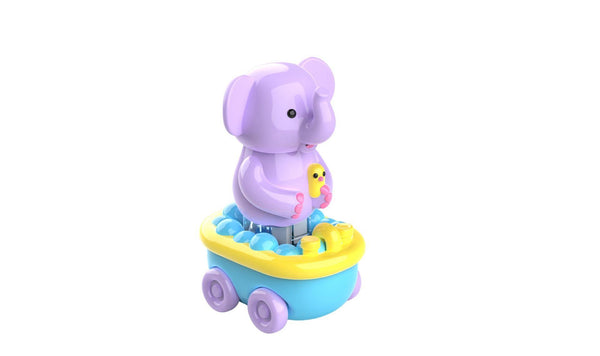 Educational Insights Zoomigos Elephant With Bath Tub Zoomer