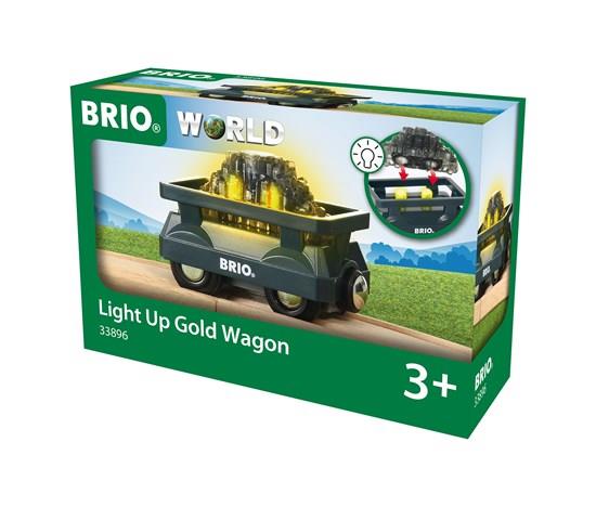 Brio Light Up Gold Wagon - 33896