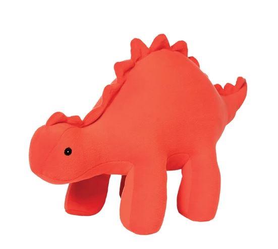 Manhattan Toy Velveteen Dino Stegosaurus - Gummy (Red)