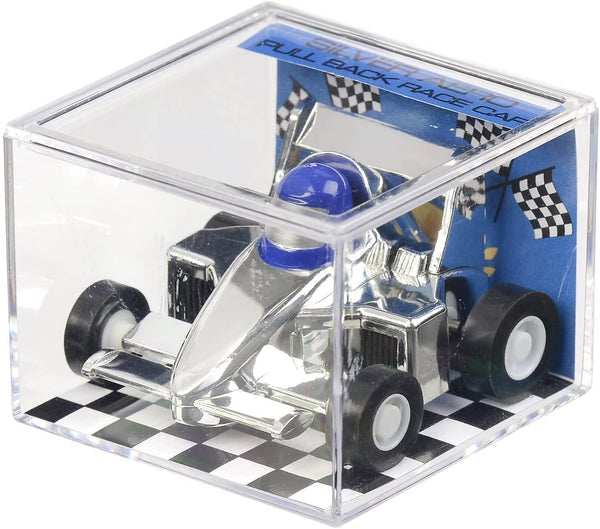 Aeromax Silver Aero Pull Back Race Car (Blue)