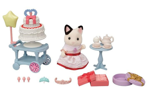 Calico Critters Party Time Playset - Tuxedo Cat Girl