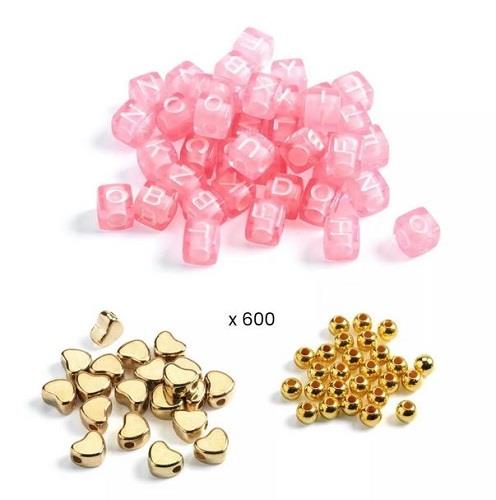 Djeco 1000 Alphabet Beads Gold