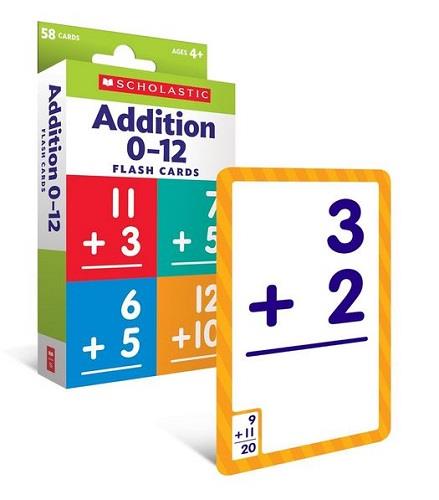 Scholastic Addition 0-12 Flash Cards