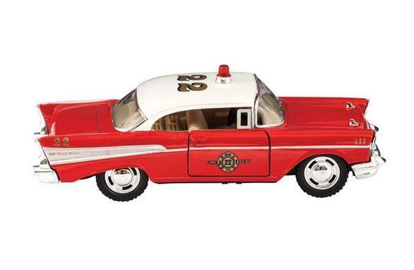 Die Cast Fire Chief Bel Air Car Pull Back