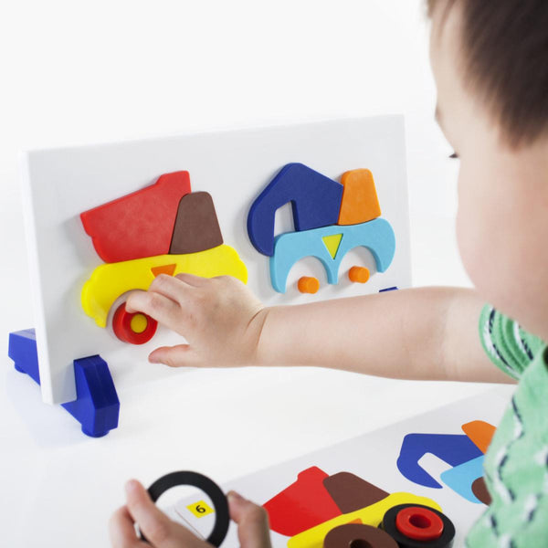 Guidecraft Sort and Match Construction Trucks
